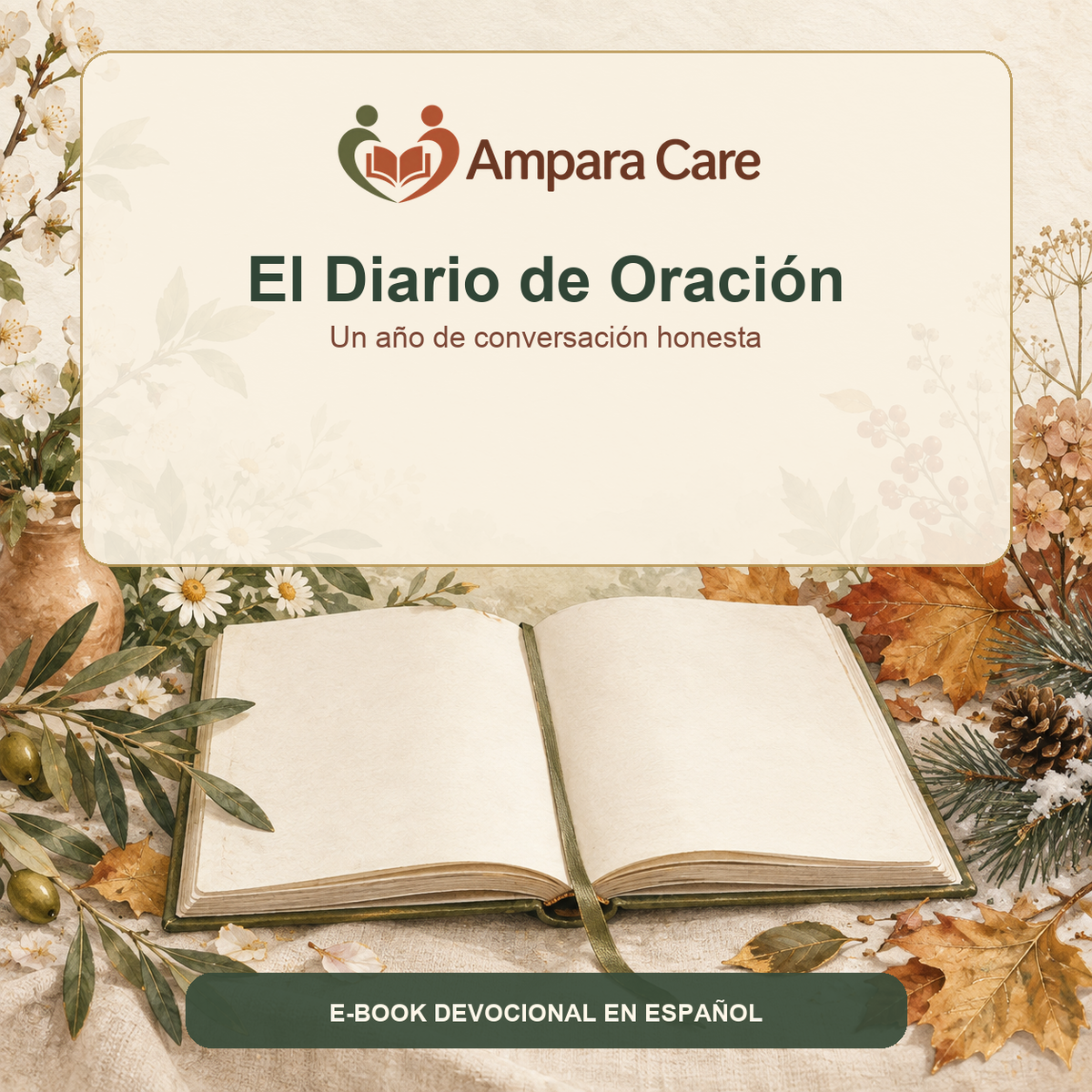 Portada del e-book El Diario de Oración de Ampara Care