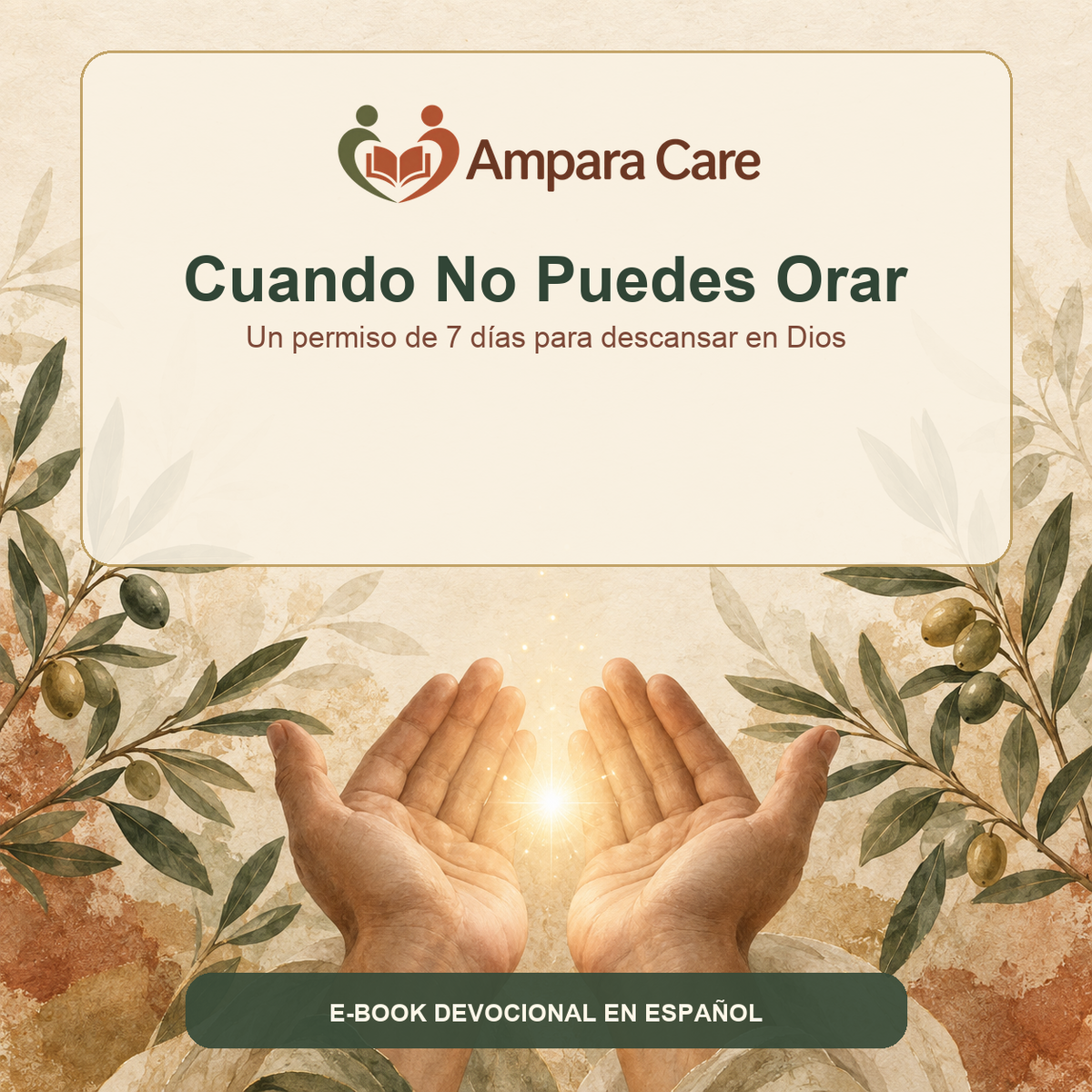 Portada del e-book Cuando No Puedes Orar de Ampara Care